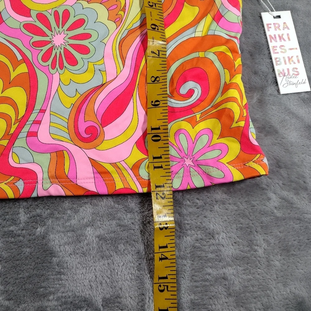 Frankie’s Bikinis x Hailee Steinfeld Strapless Peace Tube Top Far Out Floral XL
